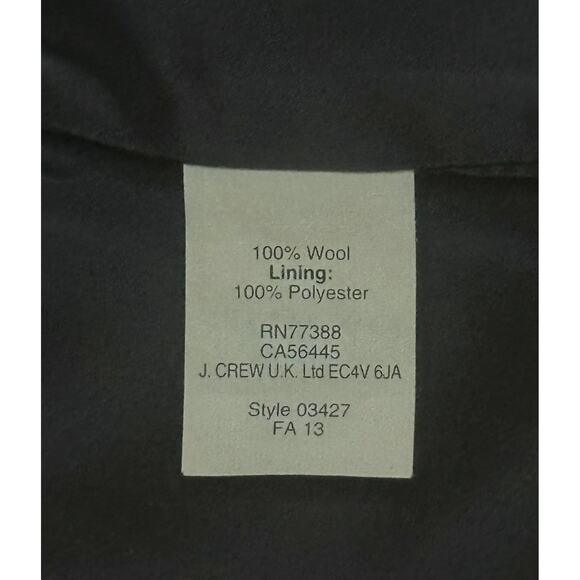 J CREW 100% Wool No.2 Pencil Skirt Knee Length Colorblock Career Creative Office - Picture 10 of 11